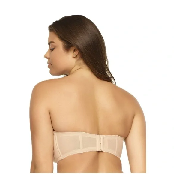 Paramour by Felina Marvelous Strapless Full Busted Neutral Underwire Bra 38DDD - Picture 3 of 13